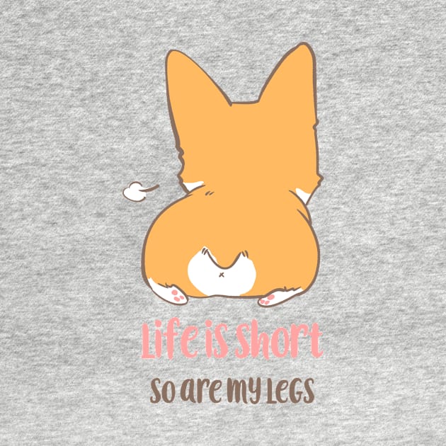 Corgi Short legs sit down by clgtart